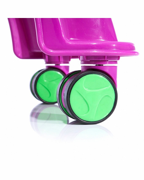 Детская фиолетовая каталка Smiley Neon Whirlee  